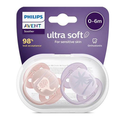 Chupete Ultra Soft 0-6 M niña Elefante