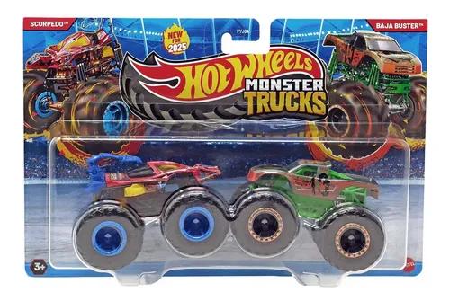 Pack 2 Autos Monster truck Hot Wheels