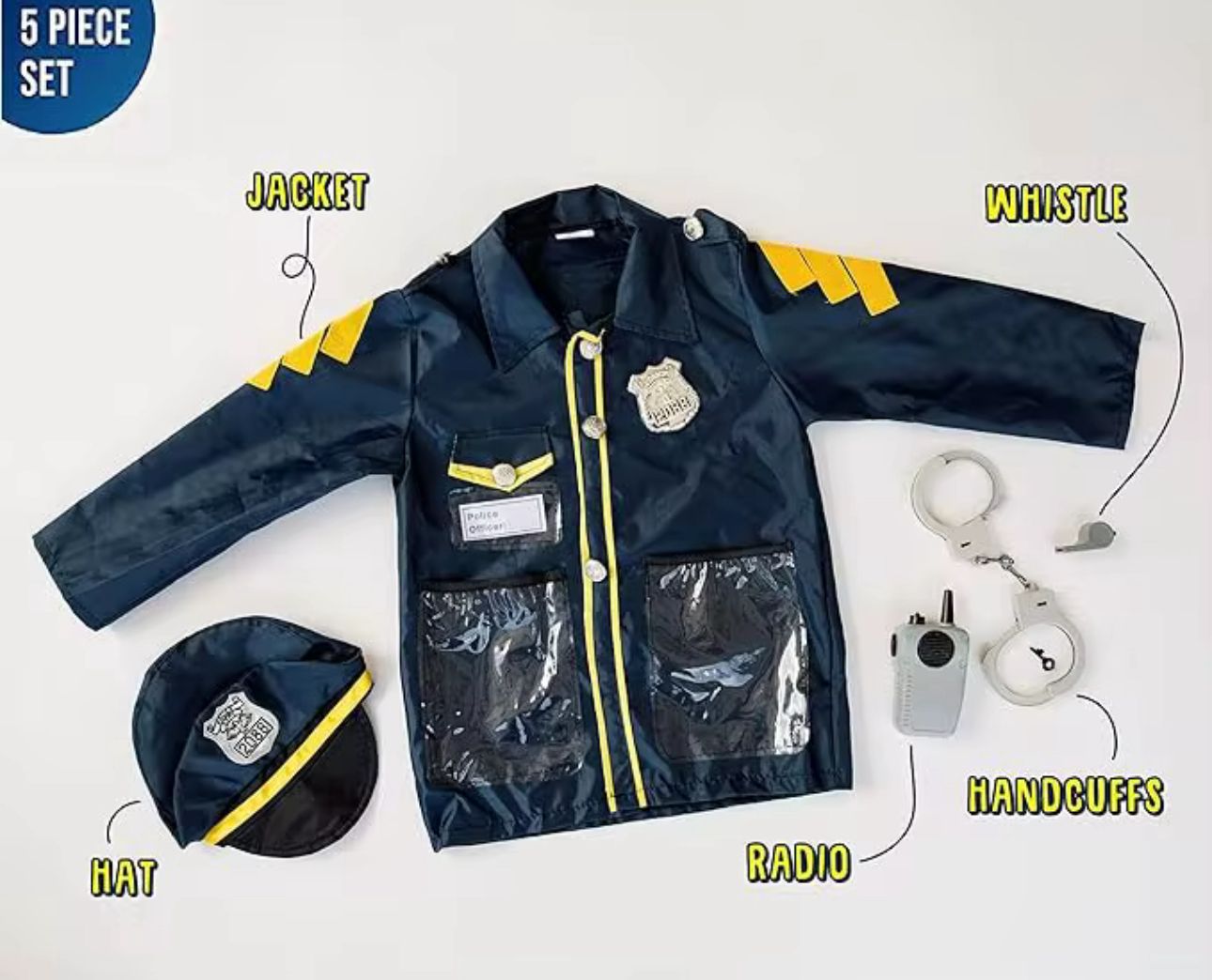 Disfraz Profesión U Oficio Policia Para Niños