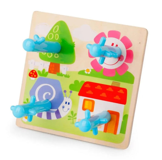 Cubo Didáctico Aprende De Madera Montessori Niños Infantil