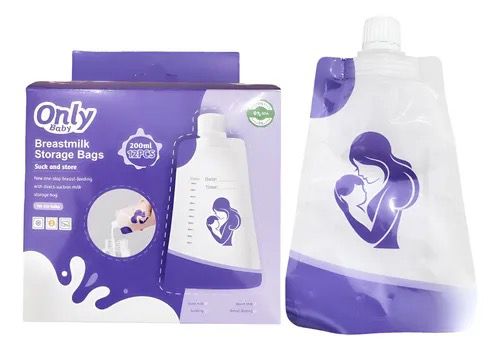 Bolsas De Almacenamiento Leche Materna Tapa Con Rosca 200ml