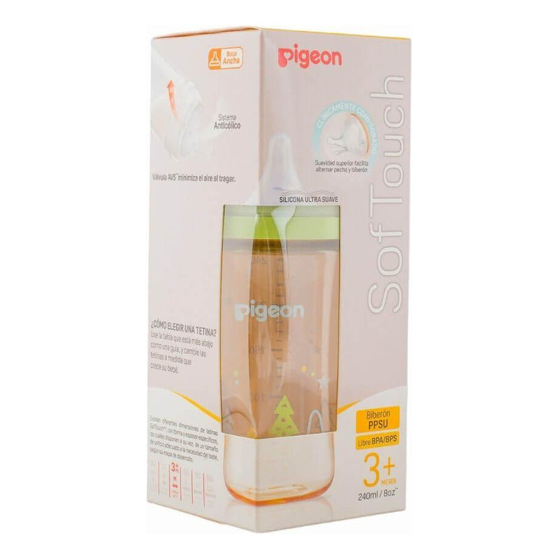 Biberón Mamadera Softouch Pigeon Ppsu Diseños 240ml