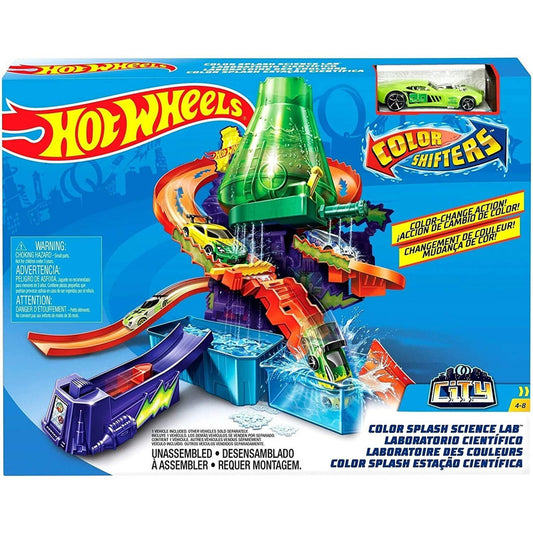 Hot Wheels City Pista De Juguete Laboratorio Científico Multicolor