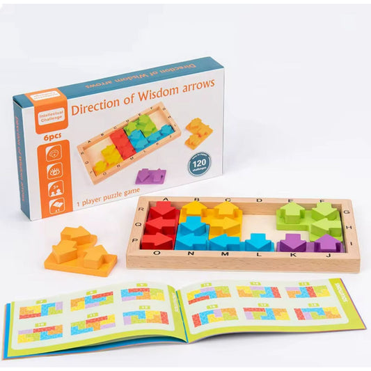 Juego Didáctico Patrones De Flechas Y Colores Para Niños Multicolor