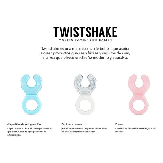 Mordedor Bebé Frio Cooler Teether Twistshake 2m+ Gris Lisa