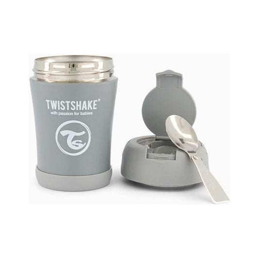 Twistshake Termo Para Comida Bebé 350ml Gris Pastel