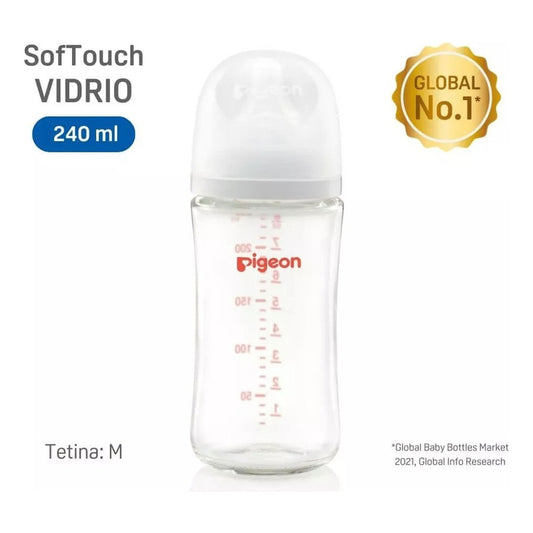 Biberón Softouch Pigeon Vidrio 240ml