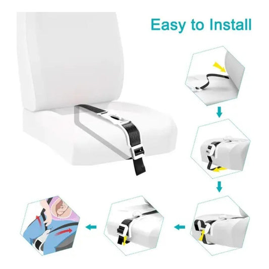 Cinturón De Seguridad Para Embarazadas Maternidad Adaptador Negro