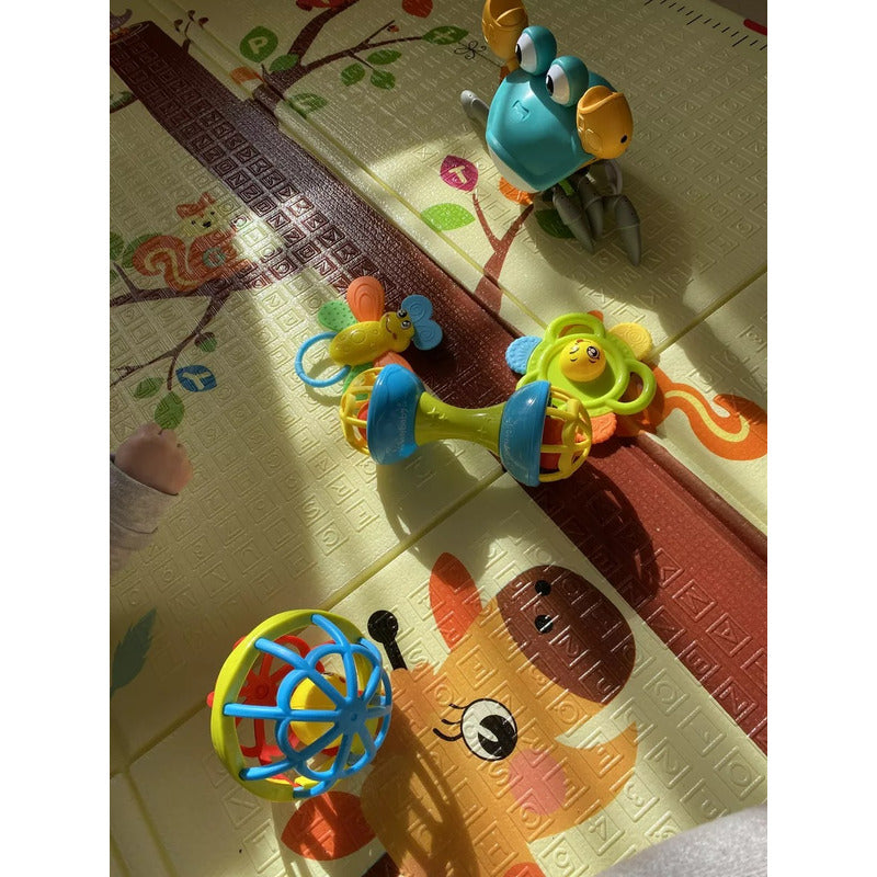 Set 5 Pzs Pelota - Sonajero - Mordedor Sensorial Bebé