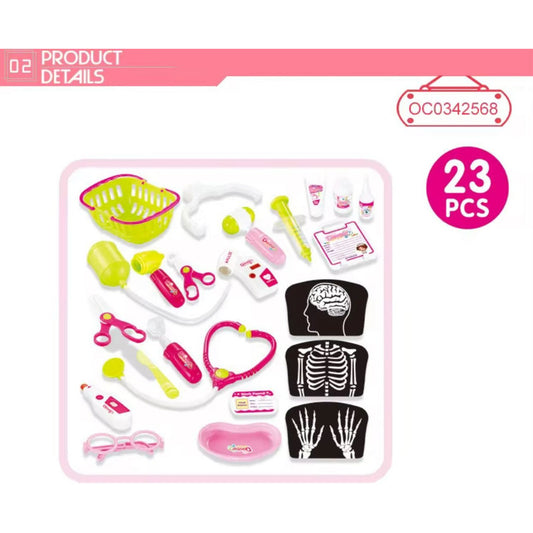 Carro Doctor Juguete Didáctico Juego De Roles Niños Rosa