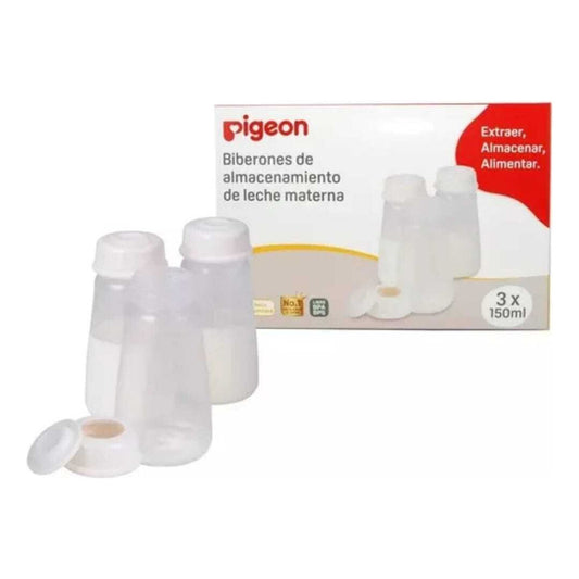 Set 3 Biberón De Almacenamiento Leche Materna Pigeon
