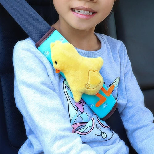 Cojín Cubre Cinturón De Seguridad Autos Para Niños Amarillo - Pollito