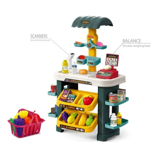 Set Supermercado Juguete Juego De Rol - Mini Market Niños
