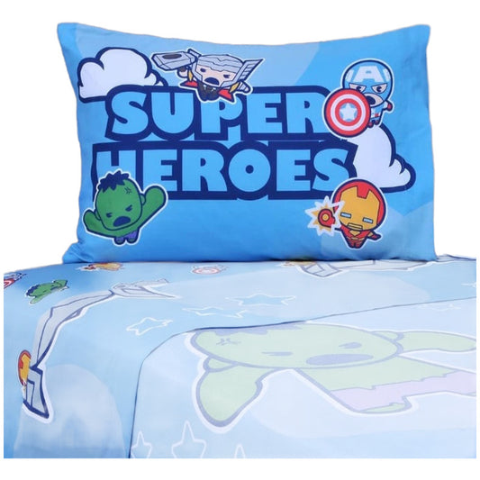 Juego De Sábanas 1.5 Plazas Advengers Infantil Niño-niñas