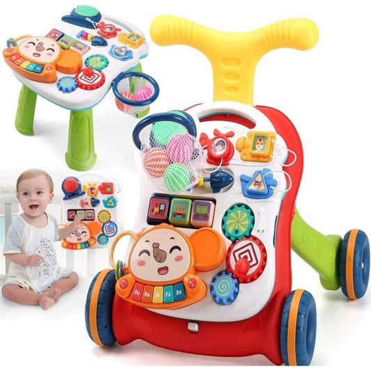 Caminadora Corre Pasillo Con Mesa Didáctica Musical Bebé