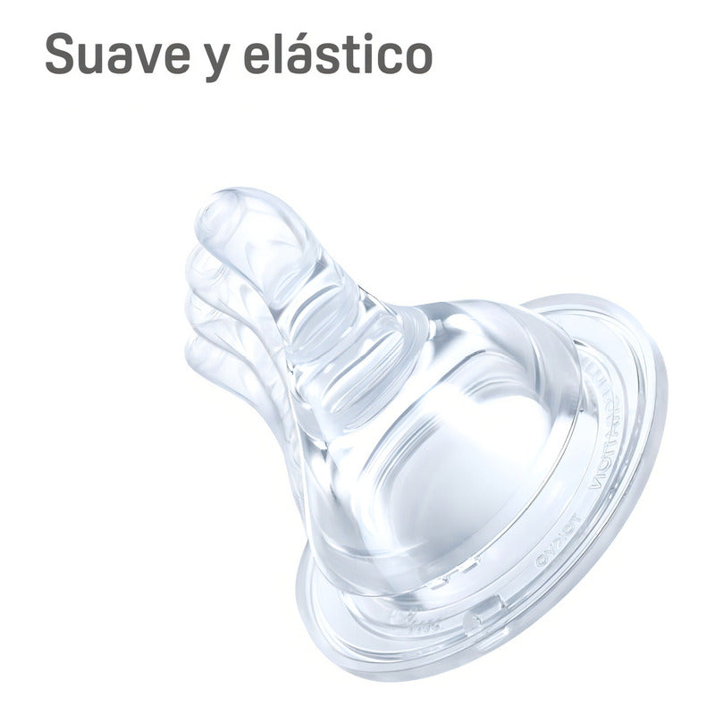 Tetina Pigeon Peristaltico Cuello Estándar Corte Y 2 Pz