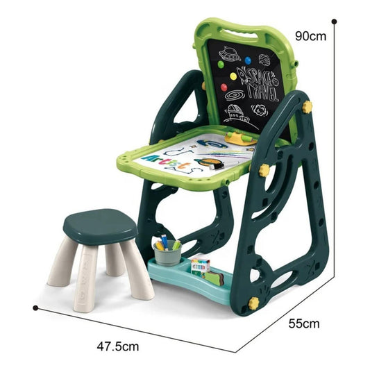 Pizarra De Dibujo Magnético 2 En 1 + Accesorios Niños