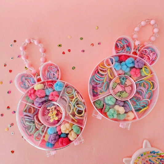 Set Pinches Y Colets Para Niñas-bebes Con Cajita