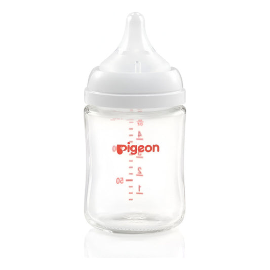 Biberón Softouch Pigeon Vidrio 160ml Color Blanco