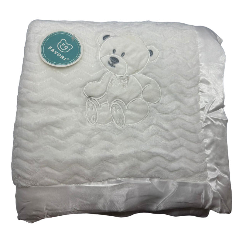 Manta Frazada Cobija Polar Invierno Para Bebés Diseño Osito