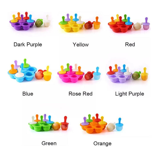 Moldes De Silicona Para Helados Niños Bebé