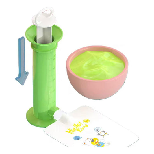 Dispensador De Papilla-compota +bolsa Almacenamiento Bebé