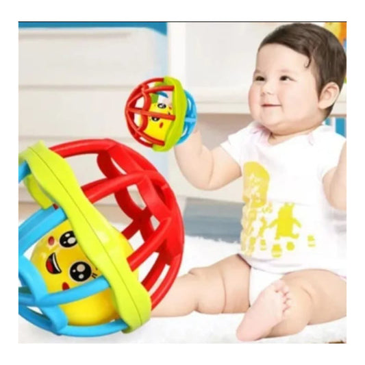 Pelota Sonajero Flexible Estimulación Sensorial Del Bebé