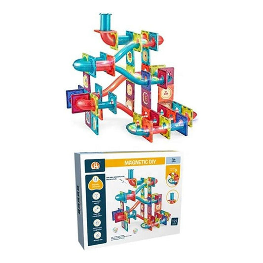 Juego De Construcción Magnético Imán Laberinto- Luz 125pzs