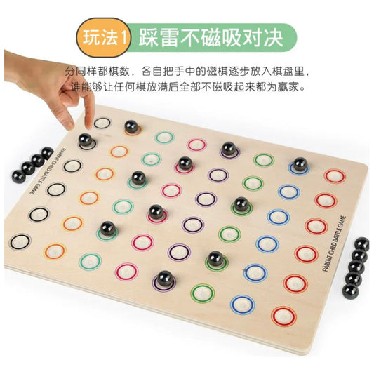 Juego De Mesa Magnetico Competencia De Imanes Niños