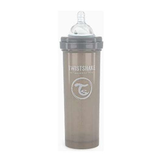 Mamadera Twistshake Anti-cólico 330ml Gris Liso