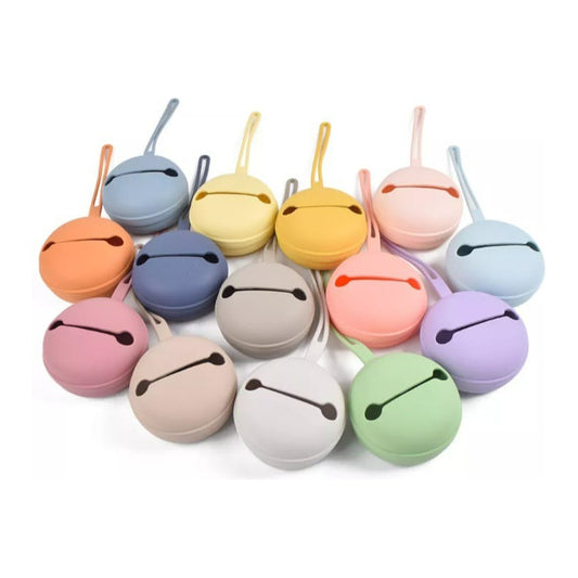 Porta Chupete Estuche De Silicona Guarda Chupete Bebé-niños