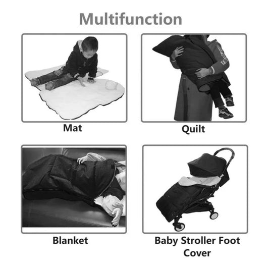 Saco Para Coche Bebé Impermeable Abrigador Forrado Cubre Pie