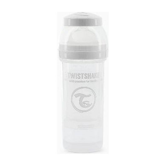 Mamadera Twistshake Anti-cólico 260ml Blanco Liso