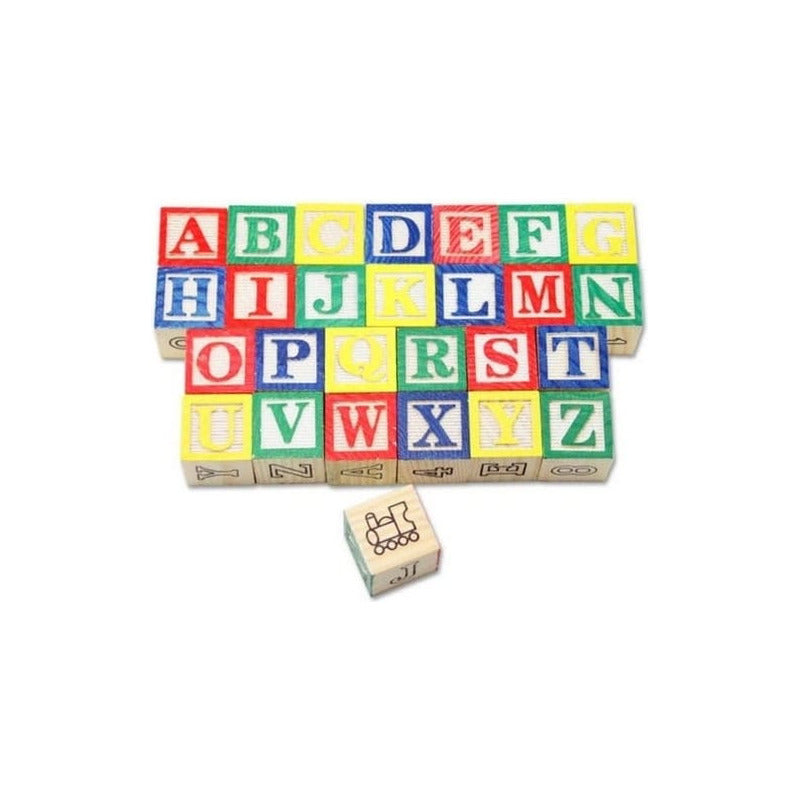Cubo De Madera 48 Piezas Juguete Didactico Letras Y Numero