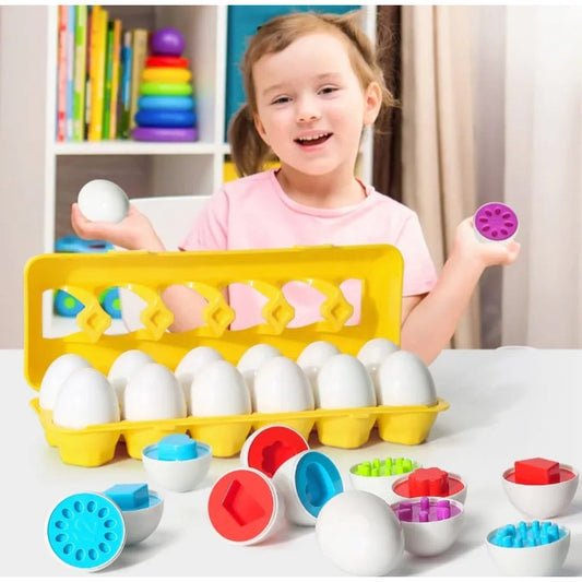 Juego Encaje Huevos Montessori Figuras Niños