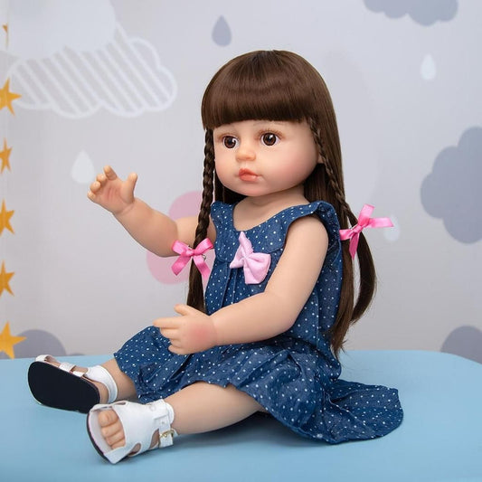Muñeca Reborn Bebe Realista Silicona 55 Cm