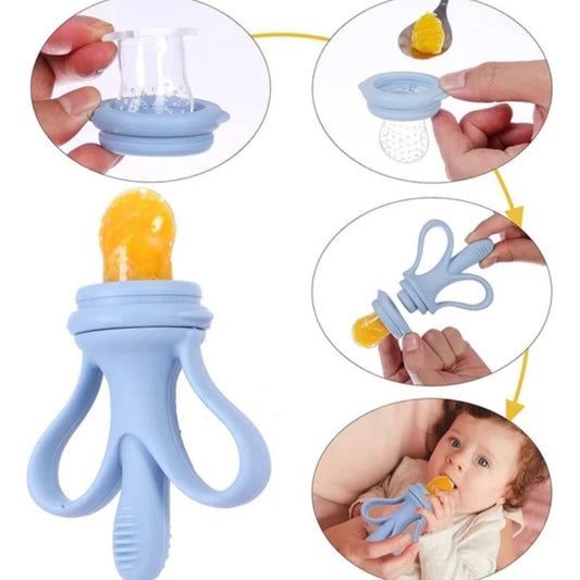 Chupete Para Fruta 2 En 1 Con Mordedor Rasca Encía