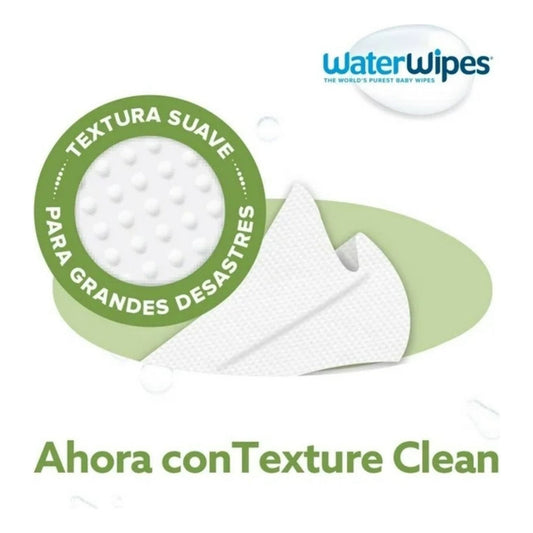 Toallas Húmedas Water Wipes Textura Pack (3 Paq X 60 Und)