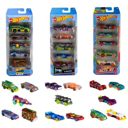 Set 5 Autos Coleccionables Vehículos Juguetes Hot Wheels Auto Multicolor