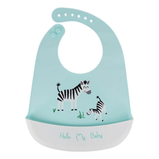 Babero De Silicona Impermeable Ajustable Bebés Niños - Niñas