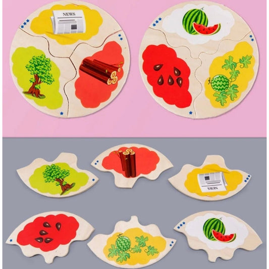 Rompecabezas Didáctico Madera Ciclo Evolutivo Niños