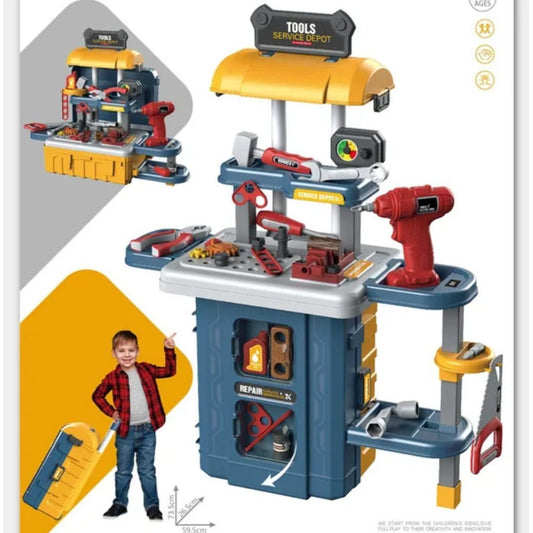 Set Taller De Herramientas Juguete Maleta Juego Roles Niños
