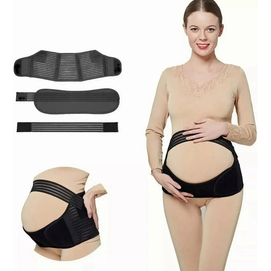 Faja Maternal Soporte Prenatal Apoyo Espalda/ajustable Blanco Xxl