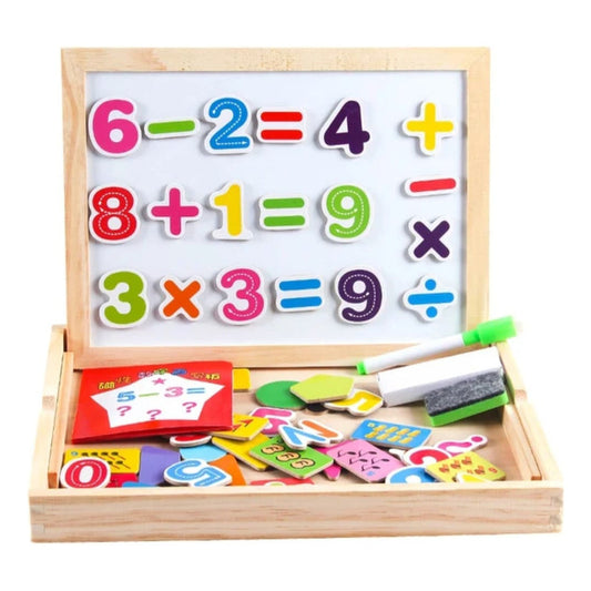 Pizarra Magnetica 2 En 1 Madera Para Niños