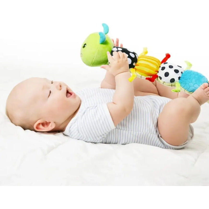 Peluche Gusano Sensorial Oruga Niños Multicolor Infantil