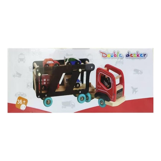 Juguete Camión Remolque Madera Niños Remolque Multicolor