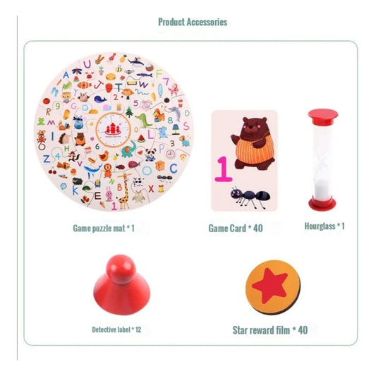 Juego De Mesa Puzzle Detective Ojo De Lince Para La Familia