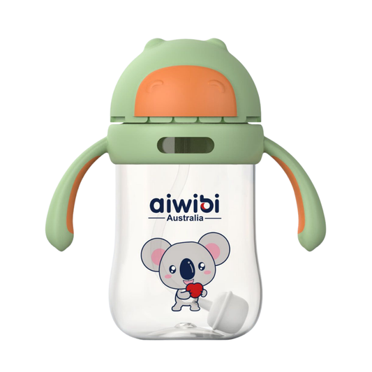 Botella Vaso De Agua Con Bombilla Bebés Aiwibi 300ml