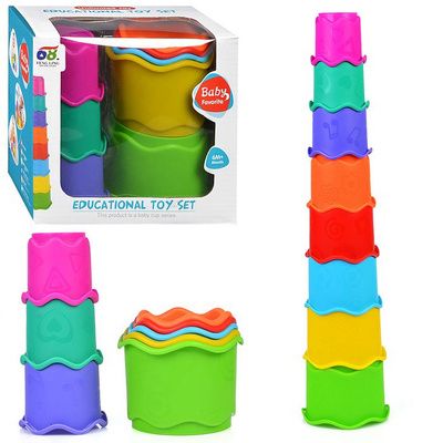 Juguete Motricidad Vasos Lógicos Apilable Niños