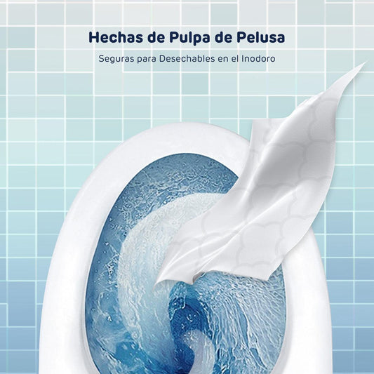 Toalla Humedas Aiwibi 99,91% Agua Tirar Wc Biodegradable